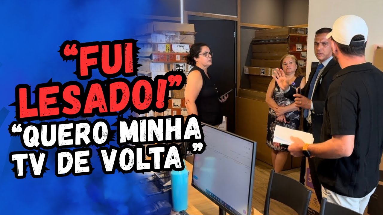 CONSUMIDOR A MAIS DE 1 ANO COM A TV NA ASSISTÊNCIA, BLITZ FOI ACIONADA.
