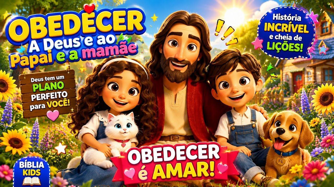 Obedecer é Amar | História Infantil completa / Cristã com Jejê e Hadassah