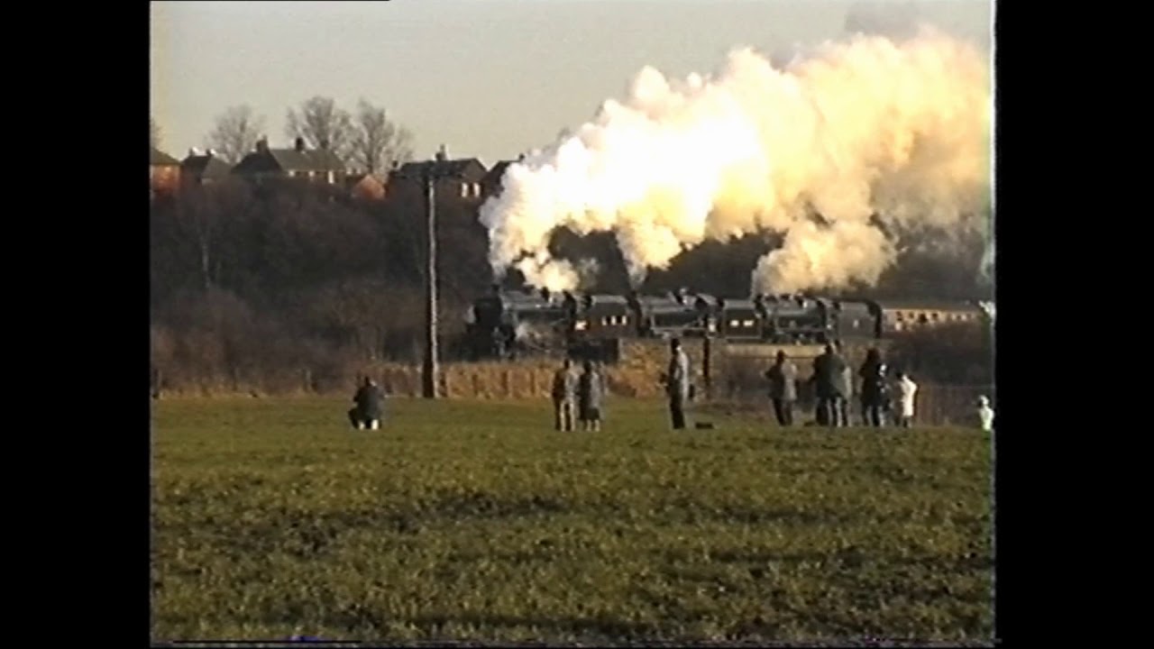 ELR Steam Jan 25/26th 1997 with 46693 Kolhapur and triple headed black 5s @ Burrs Country Park.
