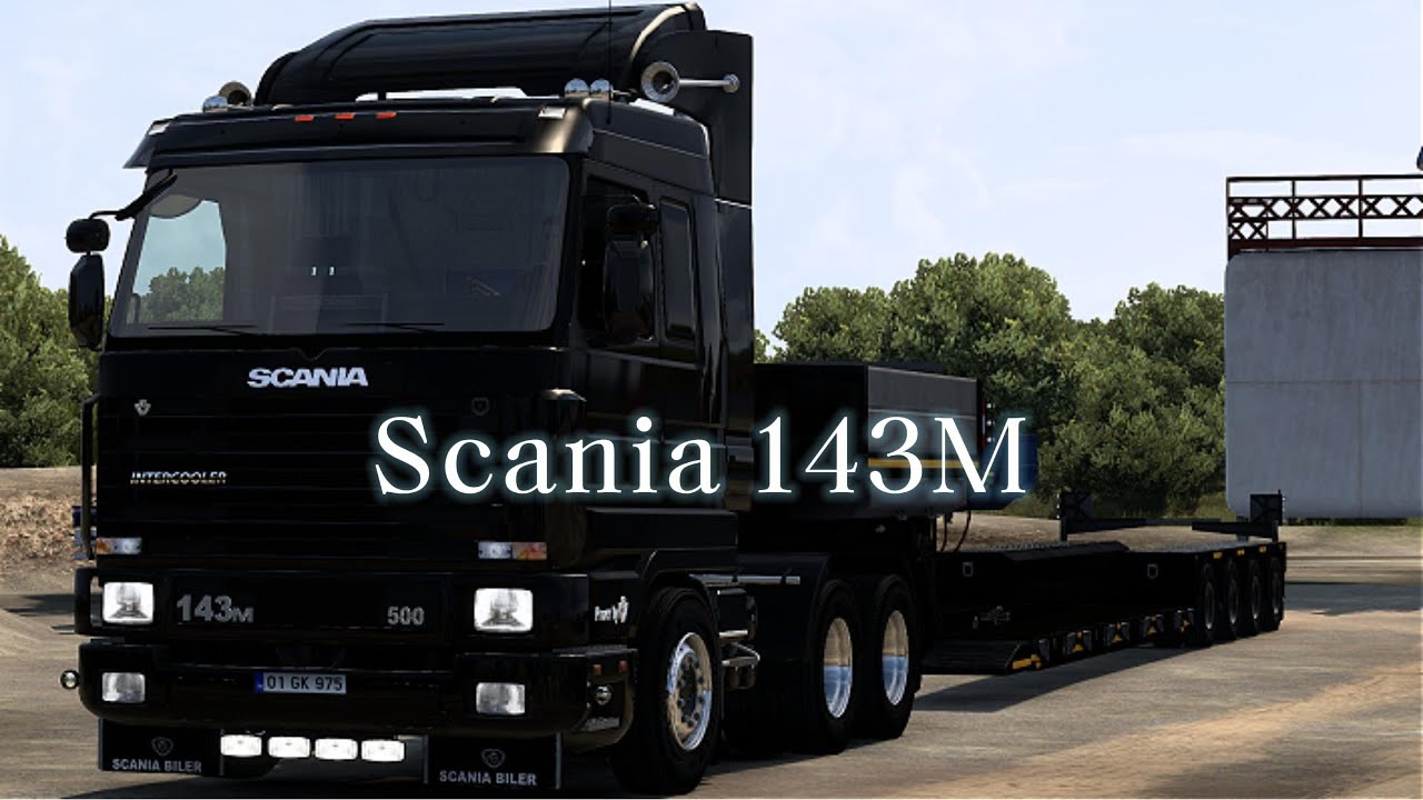 Scania 143M 500hp Low Loader Dorse ile Asfalt Kazıyıcı Taşıyoruz Dedeye Saygılar.