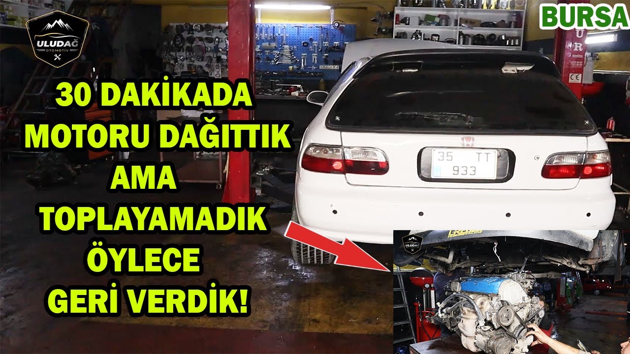 MOTOR DAĞITTIK AMA TEKRAR TOPLAYAMADIK! (1993 Honda Civic 1.5)