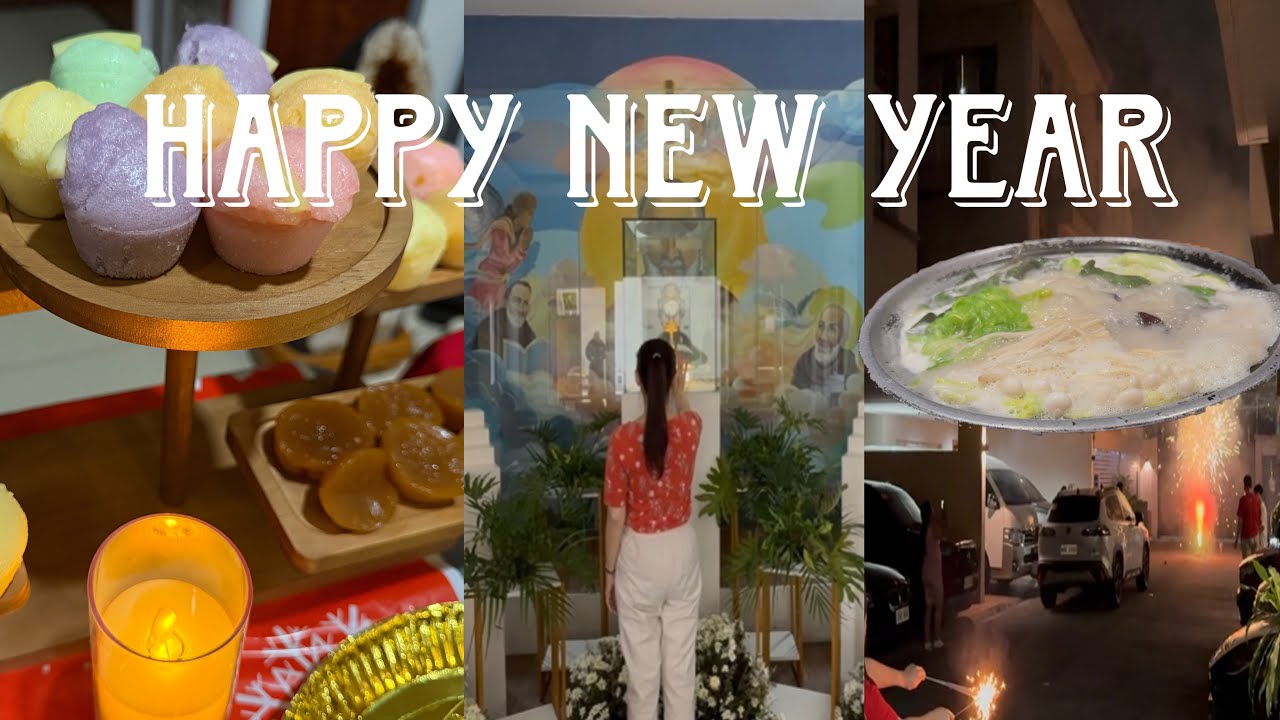 NEW YEAR VLOG💫Media Noche 2025, Morning Buffet, Sanctuary of Padre Pio, Collagen Broth at Bijin Nabe