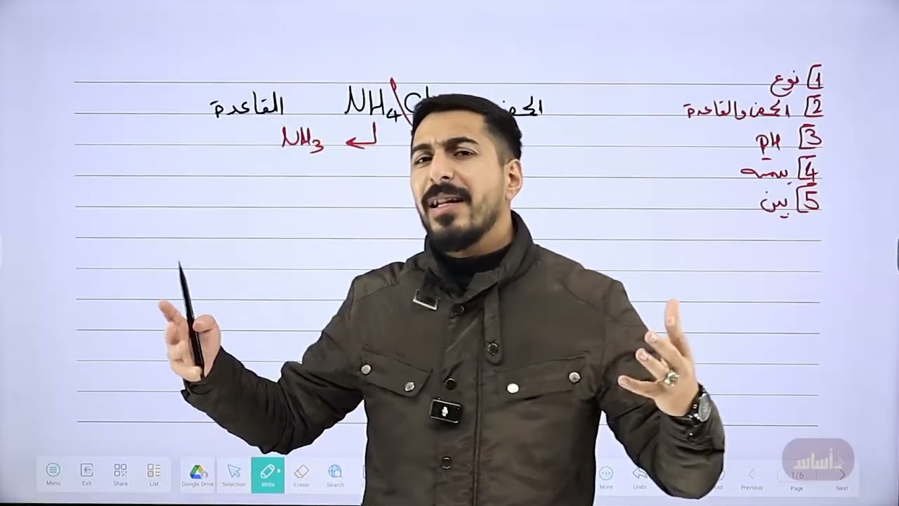 الحصة الثانية والعشرون من المكثف المجاني لجيل 2008 ، (الأملاح وجداولها) - أ.عبدالله عصفور