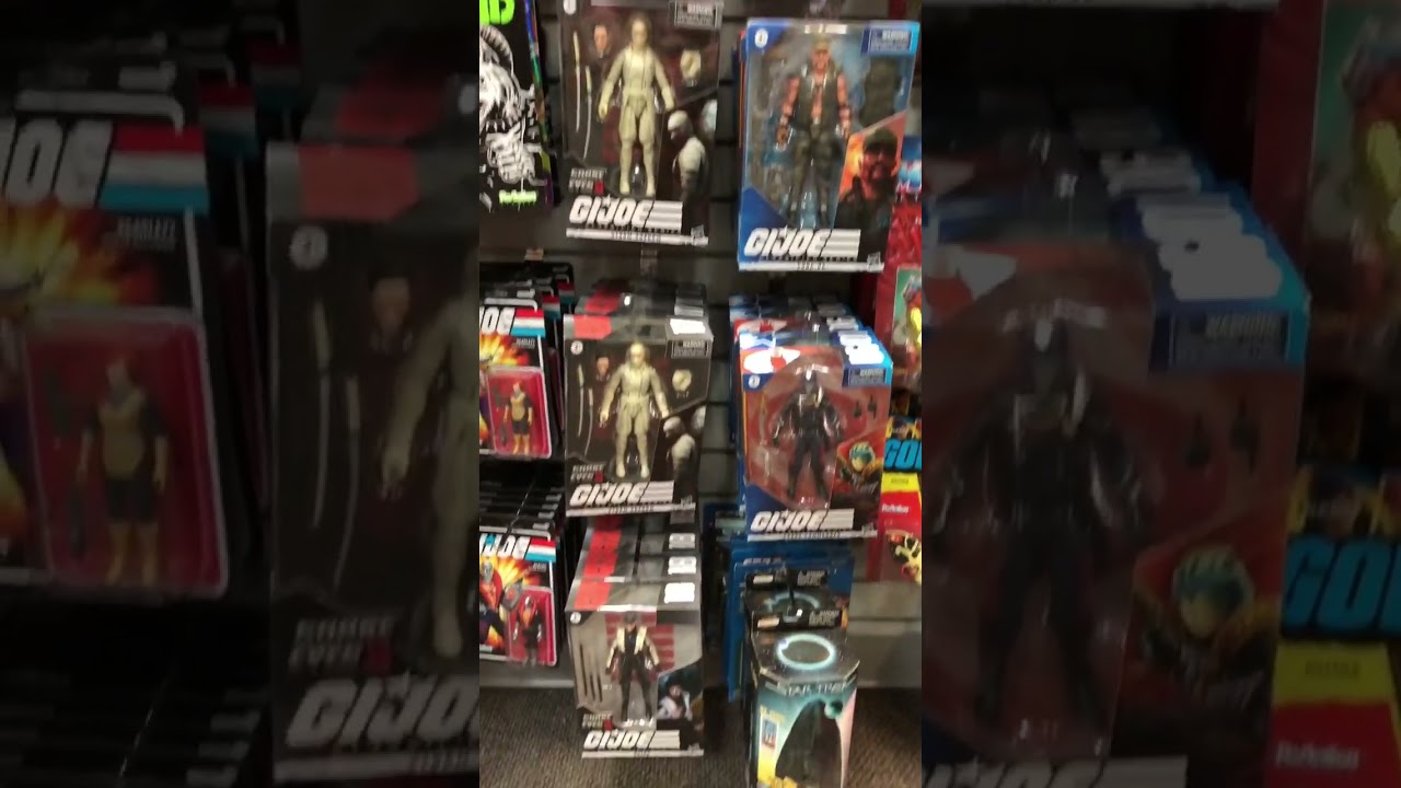 Sweet GI Joe Action Figures on this Collectible Store Wall