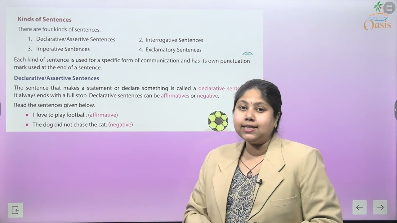 ENGLISH GRAMMAR GAIN CLASS 7 CHAPTER 1 THE SENTENCE