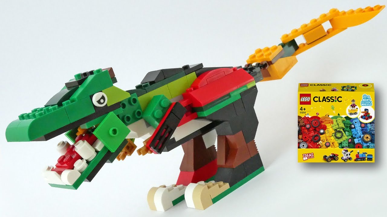 Building LEGO dinosaur, using Classic 11014 (Tyrannosaurus, T-Rex) alternative, easy