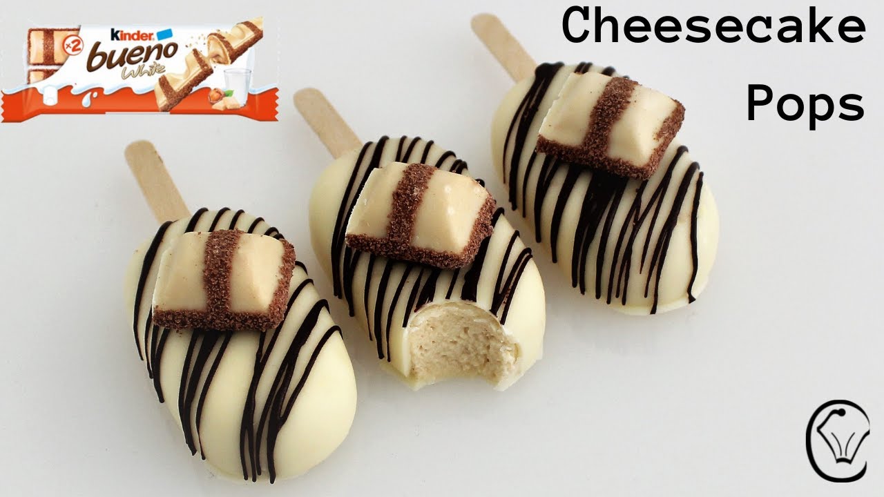 Фруктовое мороженое в стиле Magnum! Kinder Bueno Cheesecake Pops Популярное угощение для вас!