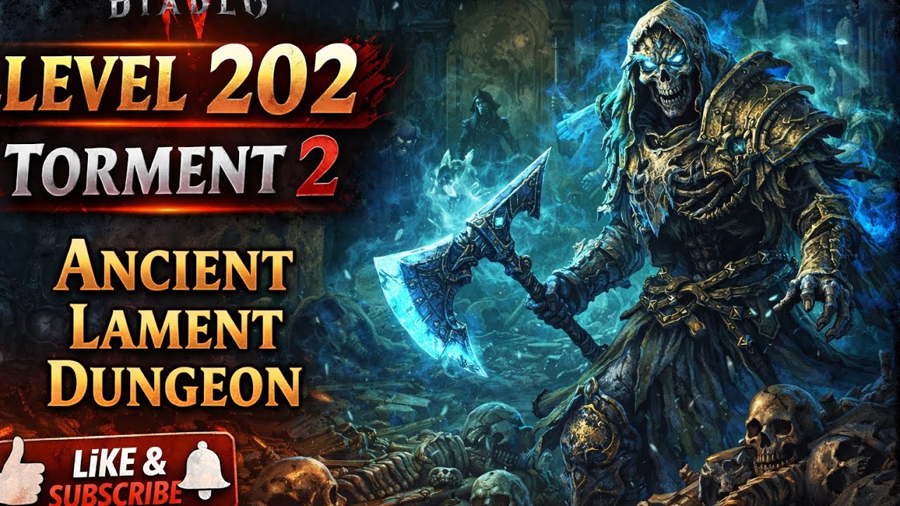 Ancient Lament Dungeon CLEARED 💀 | Level 202 Torment 2 | Diablo IV