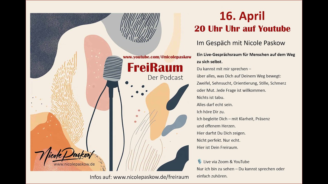 Freiraum Podcast von Nicole Paskow - Thema heute: Leiden