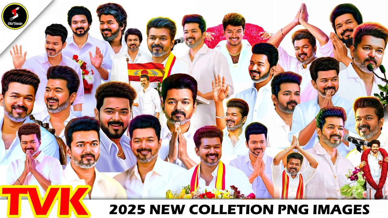 Tvk Vijay 2025 New Collection PNG images 😉 Vijay New PNG Oil Painting Images #tvkvijay #vijay