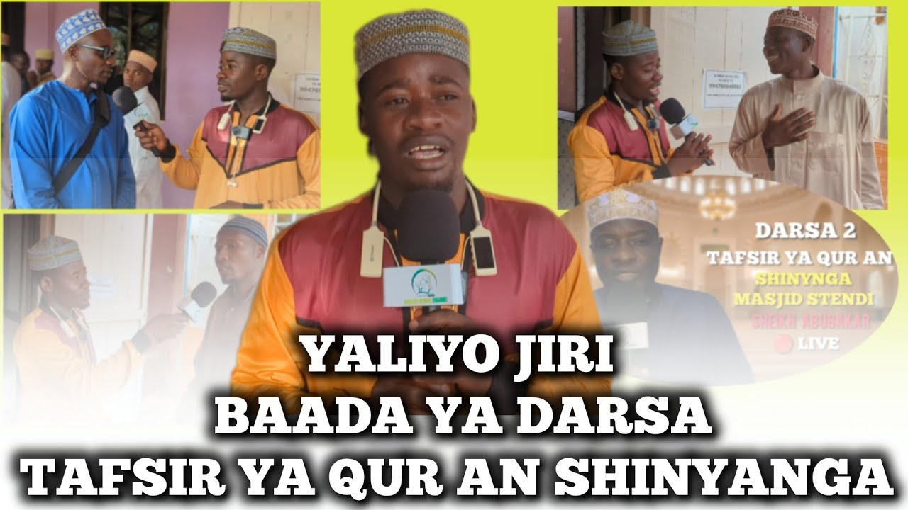 BAADHI YA WATU WATHIBITISHA UWEZO WA SHEIKH ABUBAKAR  KWENY DARSA HIZI ZA MWEZI MTUKUFU  SHINYANGA