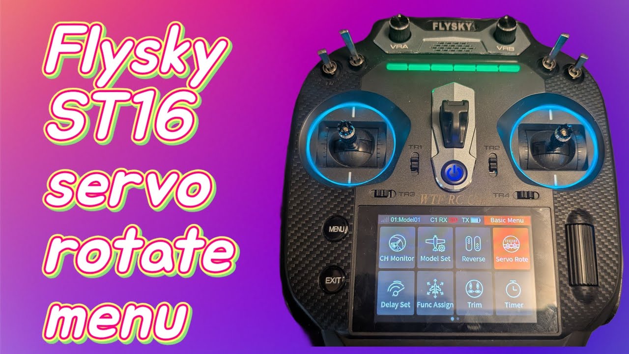 Flysky FS ST16 Servo rote menu EPA and subtrim