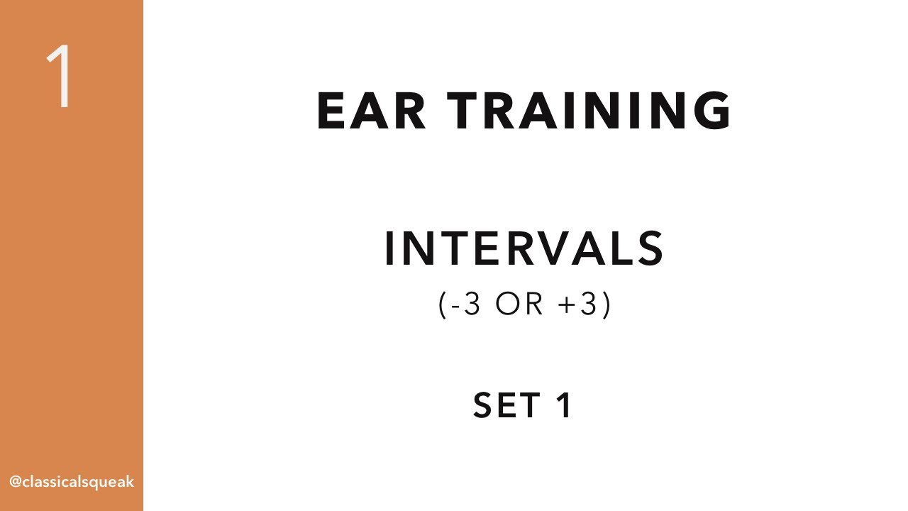 RCM Level 1 Intervals (Ear Training Minor Third or Major Third / -3 or +3) | Set 1
