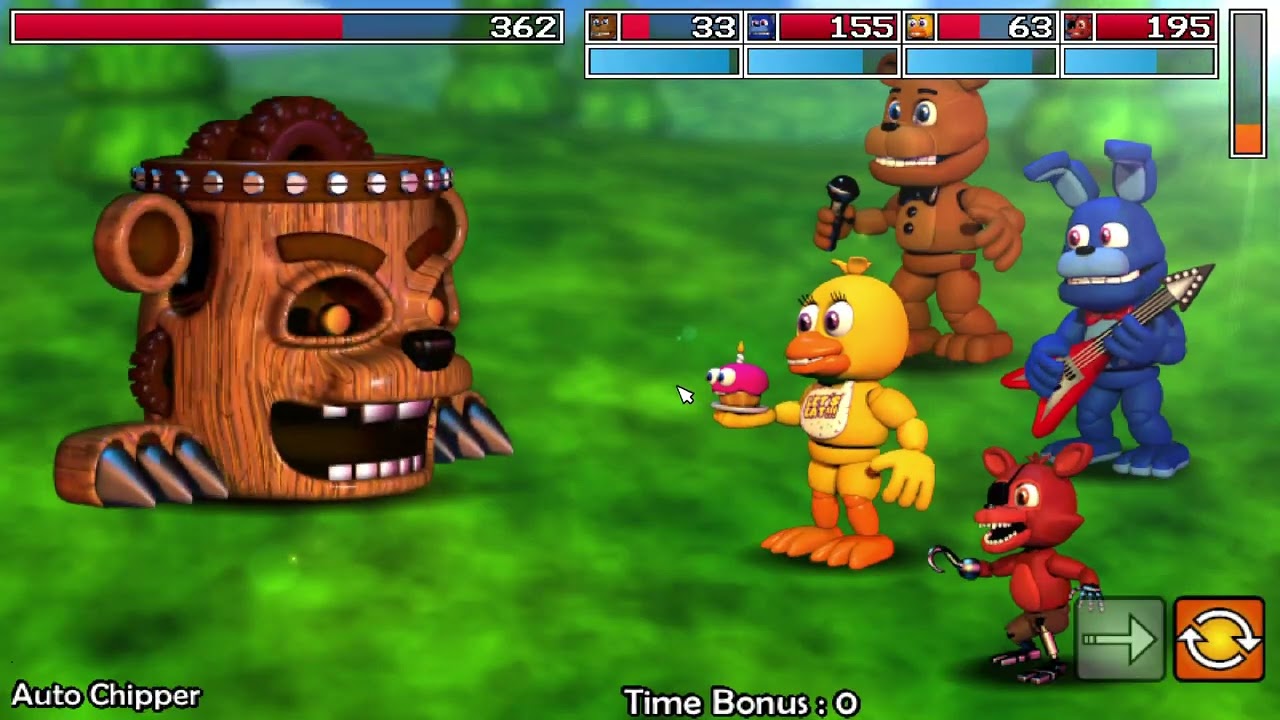 FNAF WORLD Refreshed 1.5 Gameplay