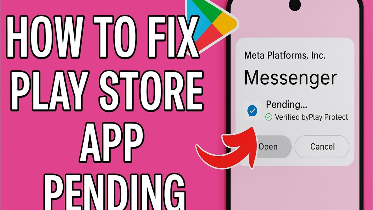 Fix Play Store Not Downloading Apps 2025 ⚙️ | Pending Error Solved Instantly