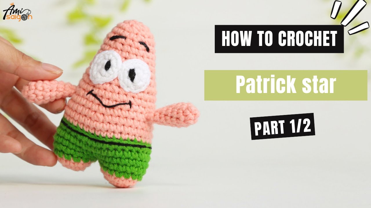 #493 | Patrick Star  Amigurumi (1/2) | How To Crochet Animals Amigurumi | @AmiSaigon