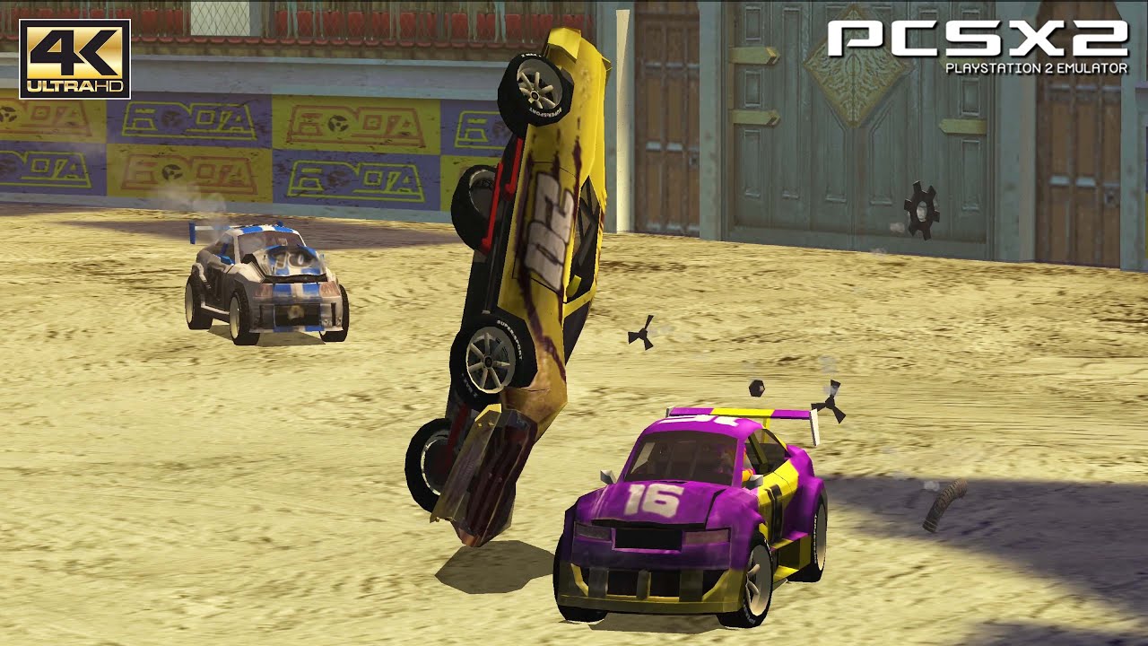 Destruction Derby Arenas - PS2 Gameplay UHD 4k 2160p (PCSX2)