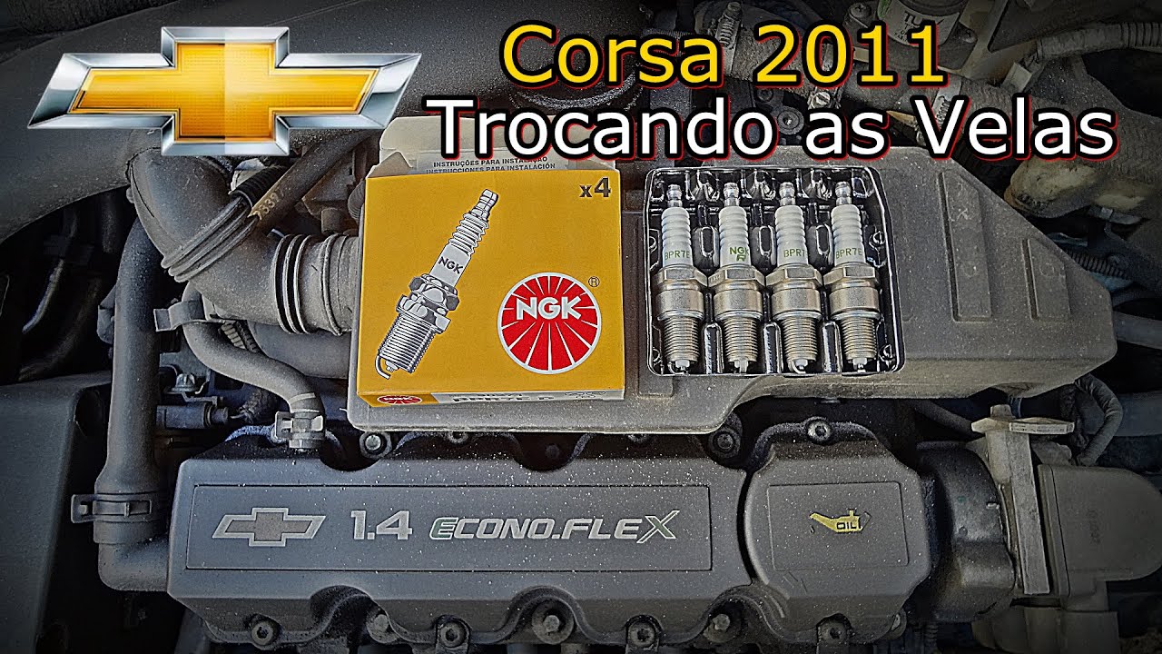 Como Trocar Velas Corsa 1.4 - TROCA DE VELAS  Corsa 2011- Fa&ccedil;a Voc&ecirc; Mesmo - Velas NGK - FVM