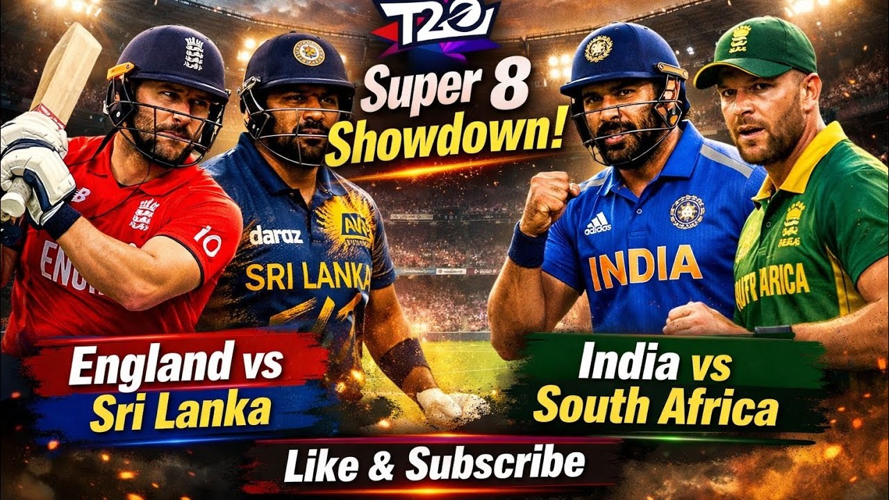 England vs Srilanka |India vs SA |Super 8 Match review ,Stats ,records ,head to head ,Who will win?