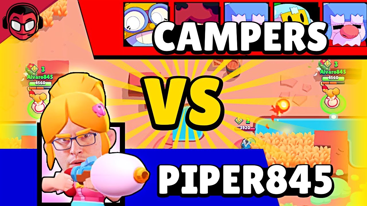 EL INFIERNO DE JUGAR PIPER VS CAMPEROS EN SHOWDOWN | Brawl Stars