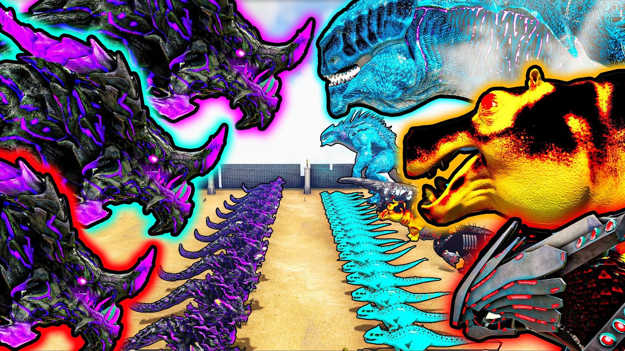 10 Akumas Dragon Gods VS Mod Bosses | ARK Mod Battle Ep.261
