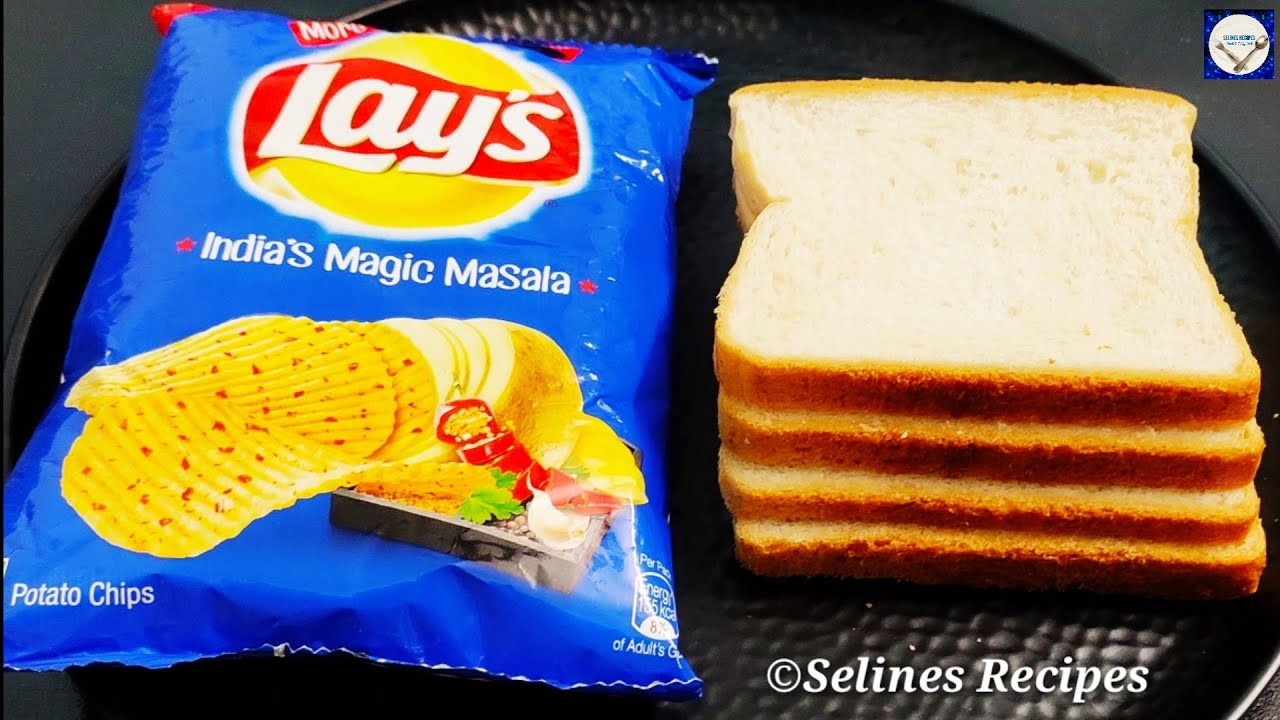 5 minutes Breakfast Recipe | Lays Sandwich | Quick Evening Snack Recipe |