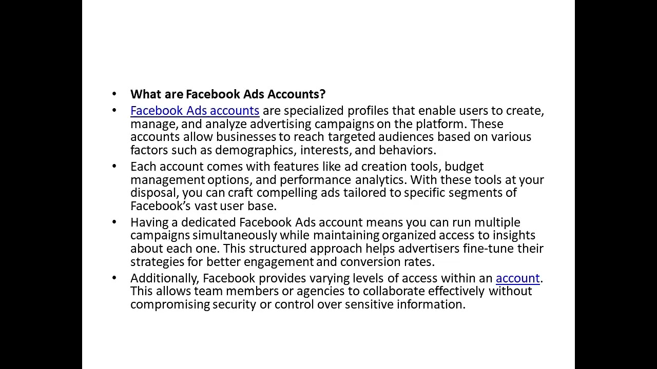 Buy Facebook Ads Accounts