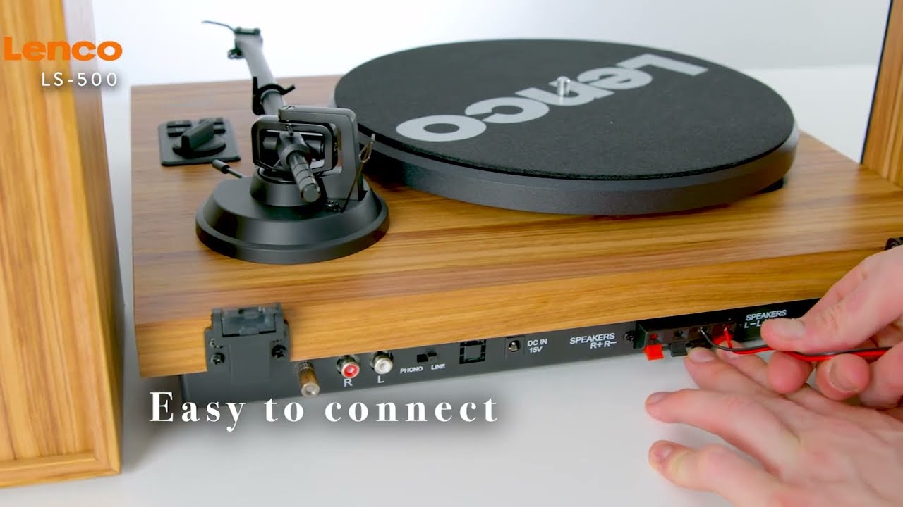LS-500 - Record Player with Built-in Amplifier and Bluetooth&reg; plus 2 External Speakers