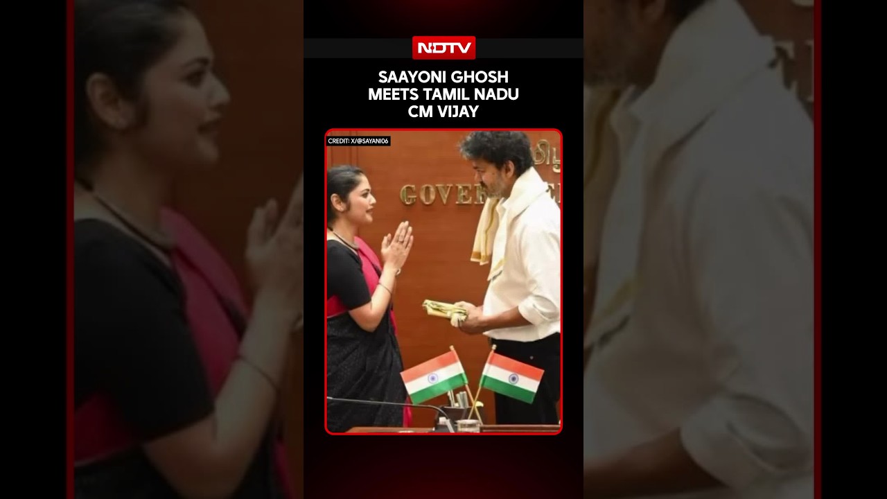 Saayoni Ghosh Meets Tamil Nadu CM Vijay, Key Political Meeting In Chennai