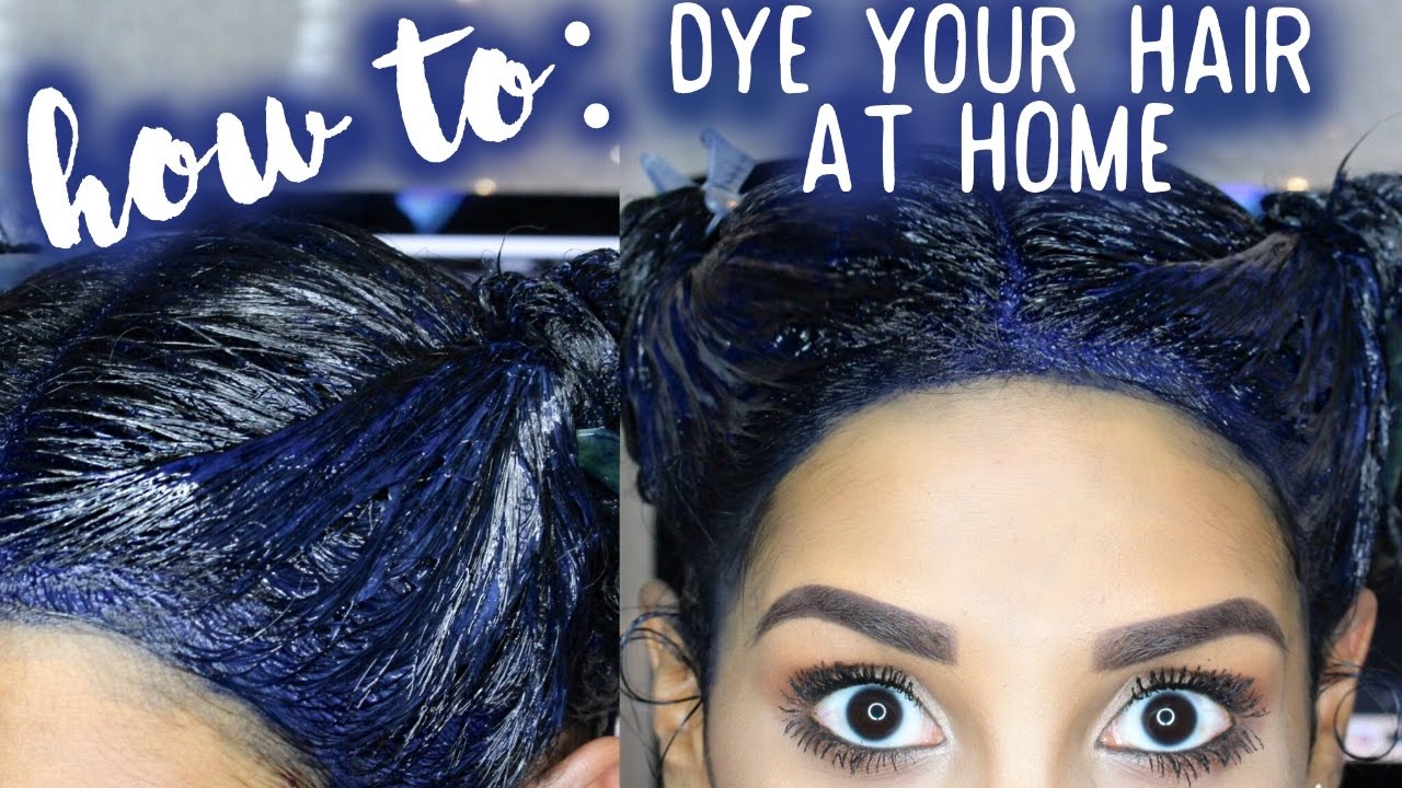 How To: Dye Your Hair At Home (BLUE BLACK)