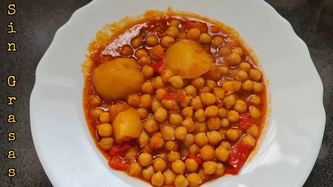 Garbanzos Con Verduras . NADA DE GRASA