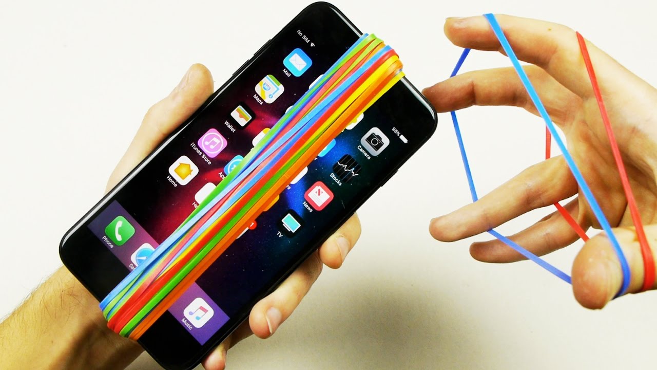 Can 1500 Rubber Bands Snap an iPhone 7 Plus?