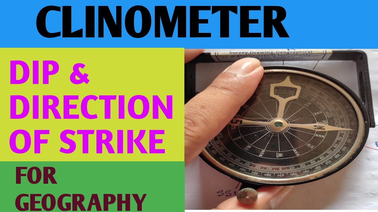 Clinometer In Geography/Mesurement Of Dip & Strike Using Clinometer#geographytuition#