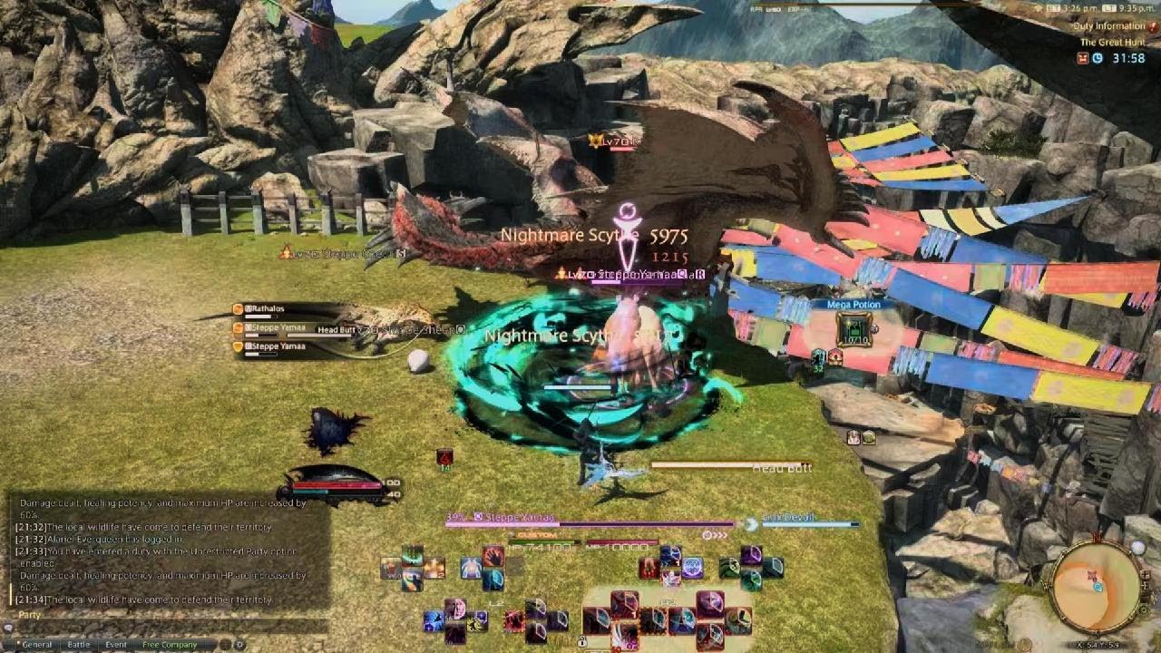 FINAL FANTASY XIV Endwalker - Reaper, solo The Great Hunt normal
