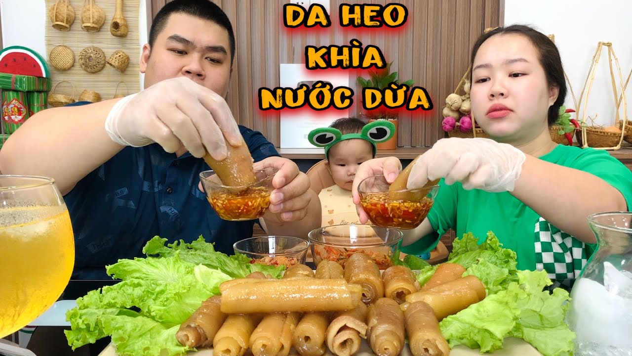 Ăn Nguyên Mâm DA HEO KHÌA NƯỚC DỪA CHẤM NƯỚC MẮM TỎI ỚT Và Sự Trở Lại Của Bé Bánh Mì | Tập 662