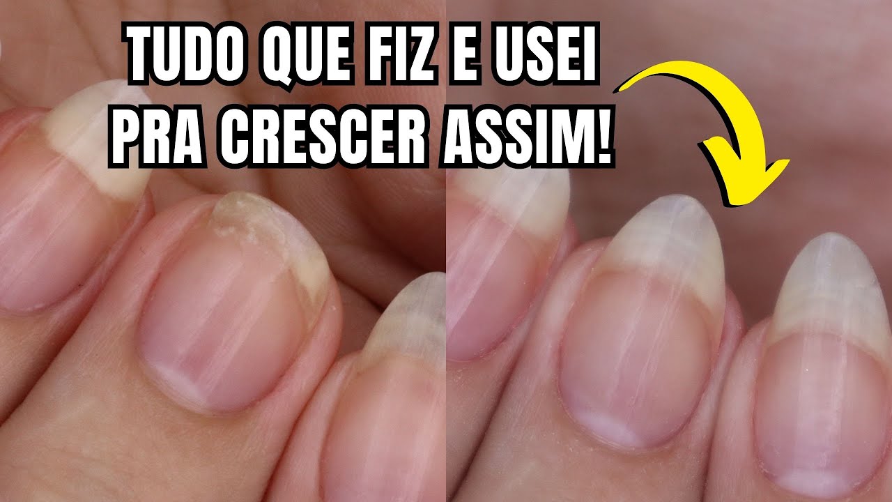 CRESCIMENTO DAS MINHAS UNHAS EM 40 DIAS + PRODUTOS USADOS