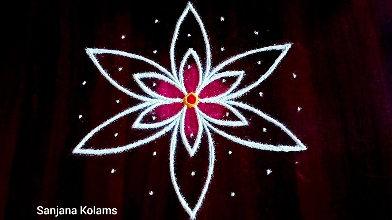 4131🌺Deepavali special easy Simple Beautiful and🌺Traditional KambiKolam🌺BegginersRangoli🌺Fridaymuggu