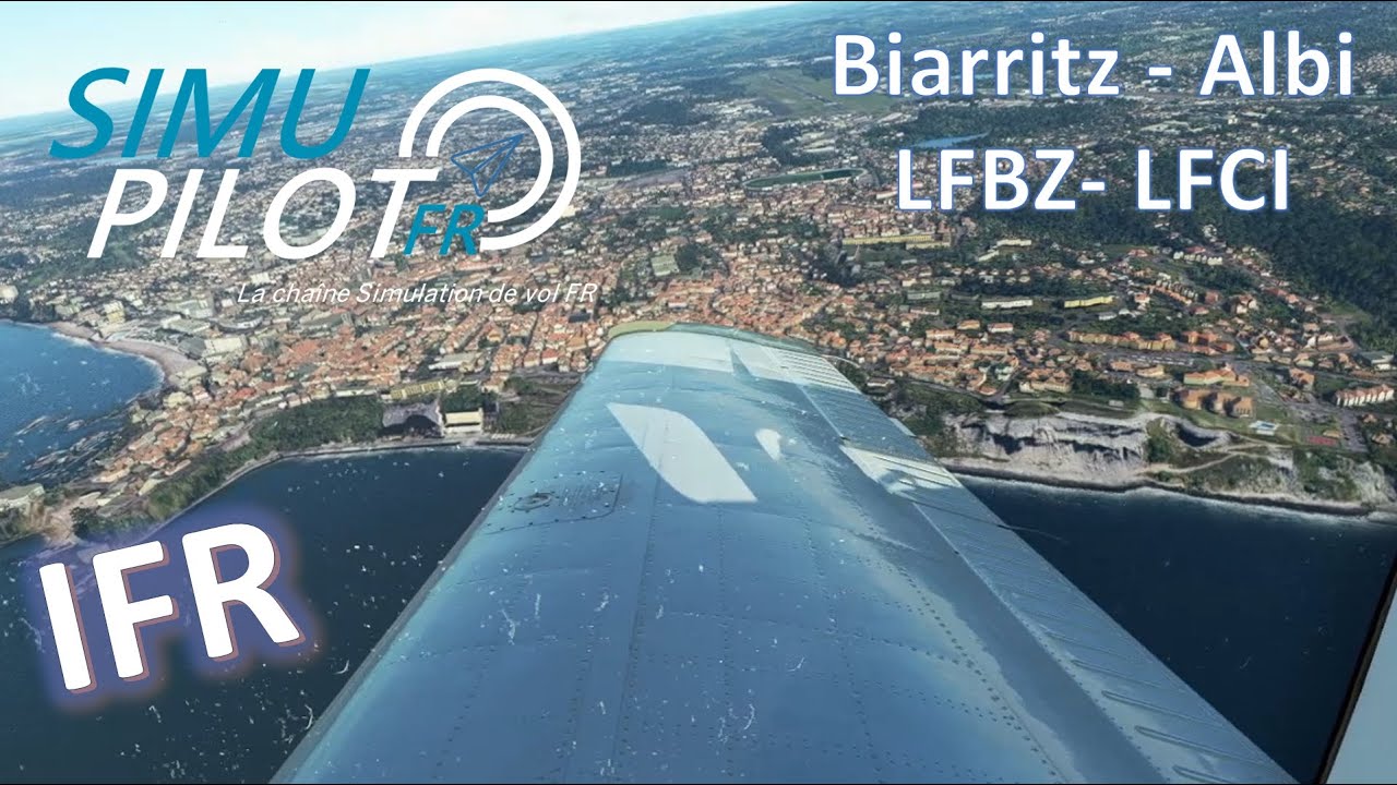 MSFS 2020 FR Vol IFR entre Biarritz et Albi en Beechcraft Bonanza V35B. Moyens radionav classiques.