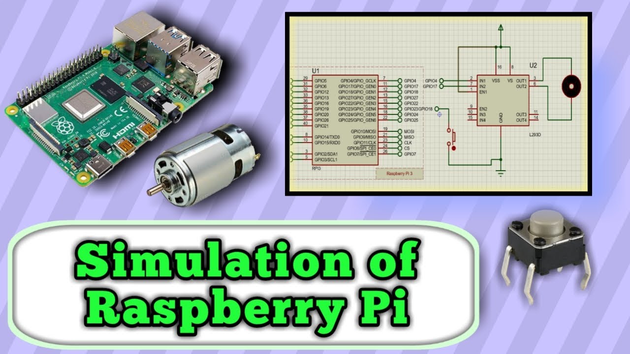 Моделирование Raspberry Pi с помощью Proteus