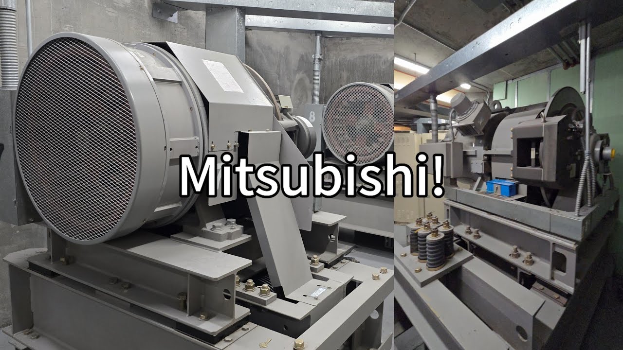 (1000 Subscribers) INSANE HIGH-RISE Mitsubishi Gearless Traction Elevator Machine Room