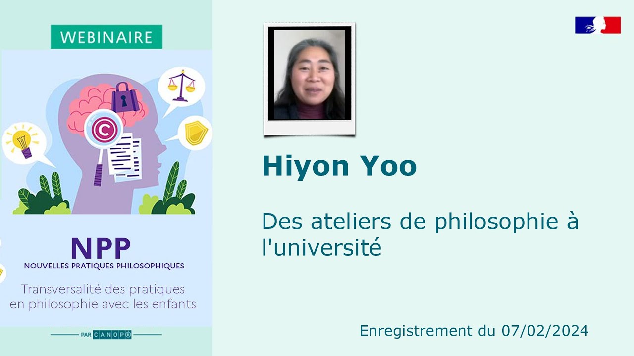 Hiyon Yoo : Des ateliers de philosophie &agrave; l'universit&eacute;