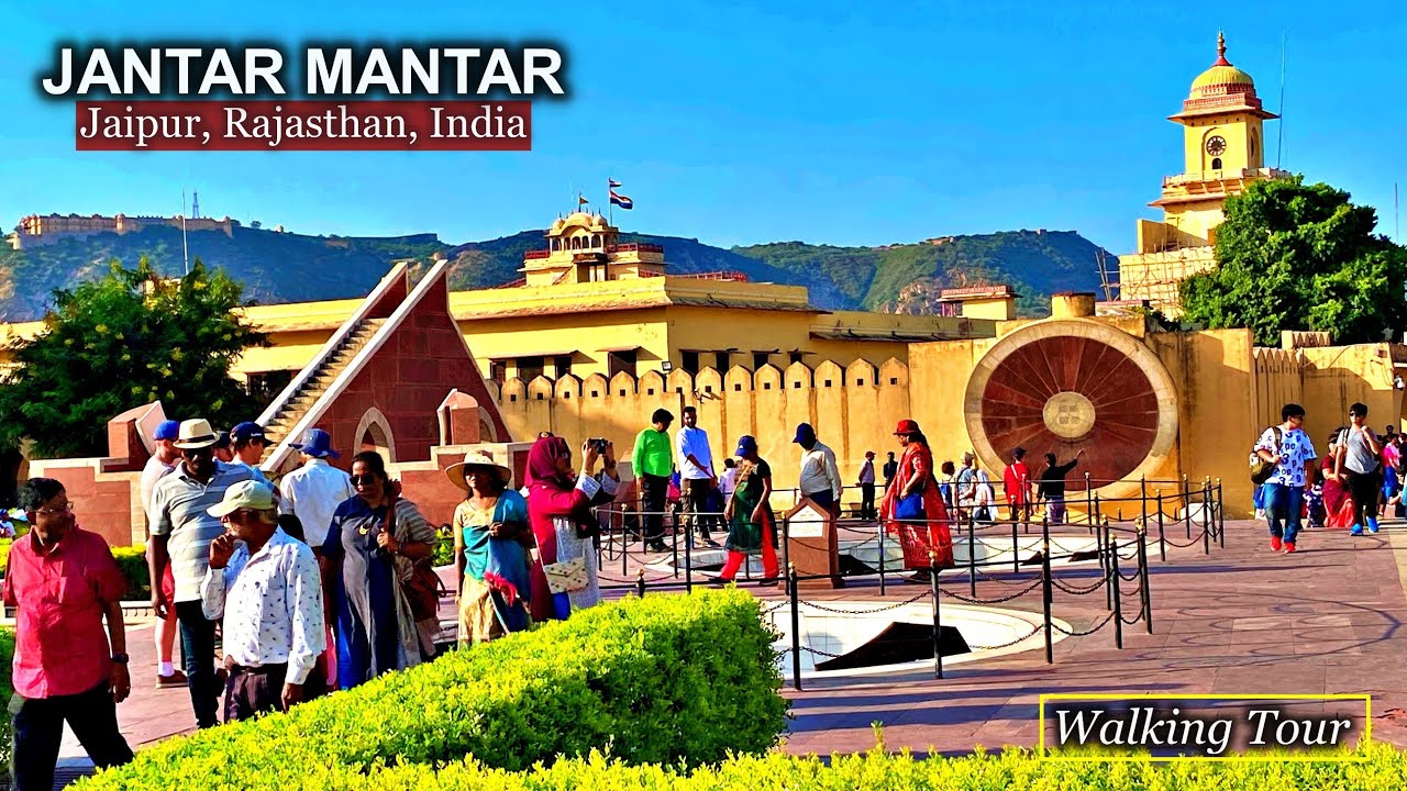 JANTAR MANTAR - Jaipur Walking Tour🇮🇳🐪 | UNESCO World Heritage Site 4K Immersive walk