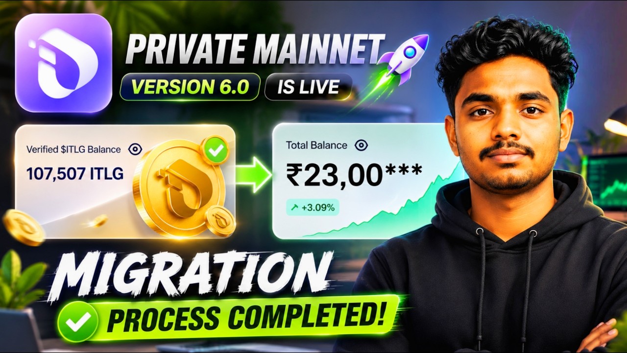 InterLink Migration Started? ✅ Private Mainnet v6.0 Complete Process | ITLG Migration Telugu🔥