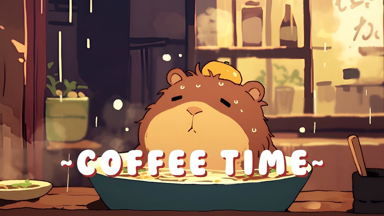 [1 Hour] Capybara Beats & Lofi - Peaceful Music for Your Soul ~ Gentle Feelings ~ 🦫 🎵 ✨