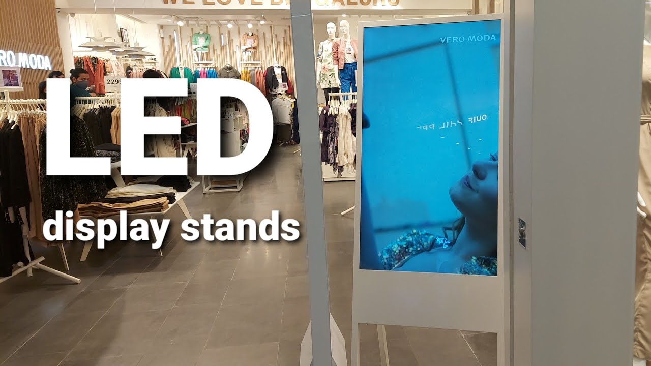 LeD Display Stand in LuLu mall Bangalore, Advertising Products and shop innovation