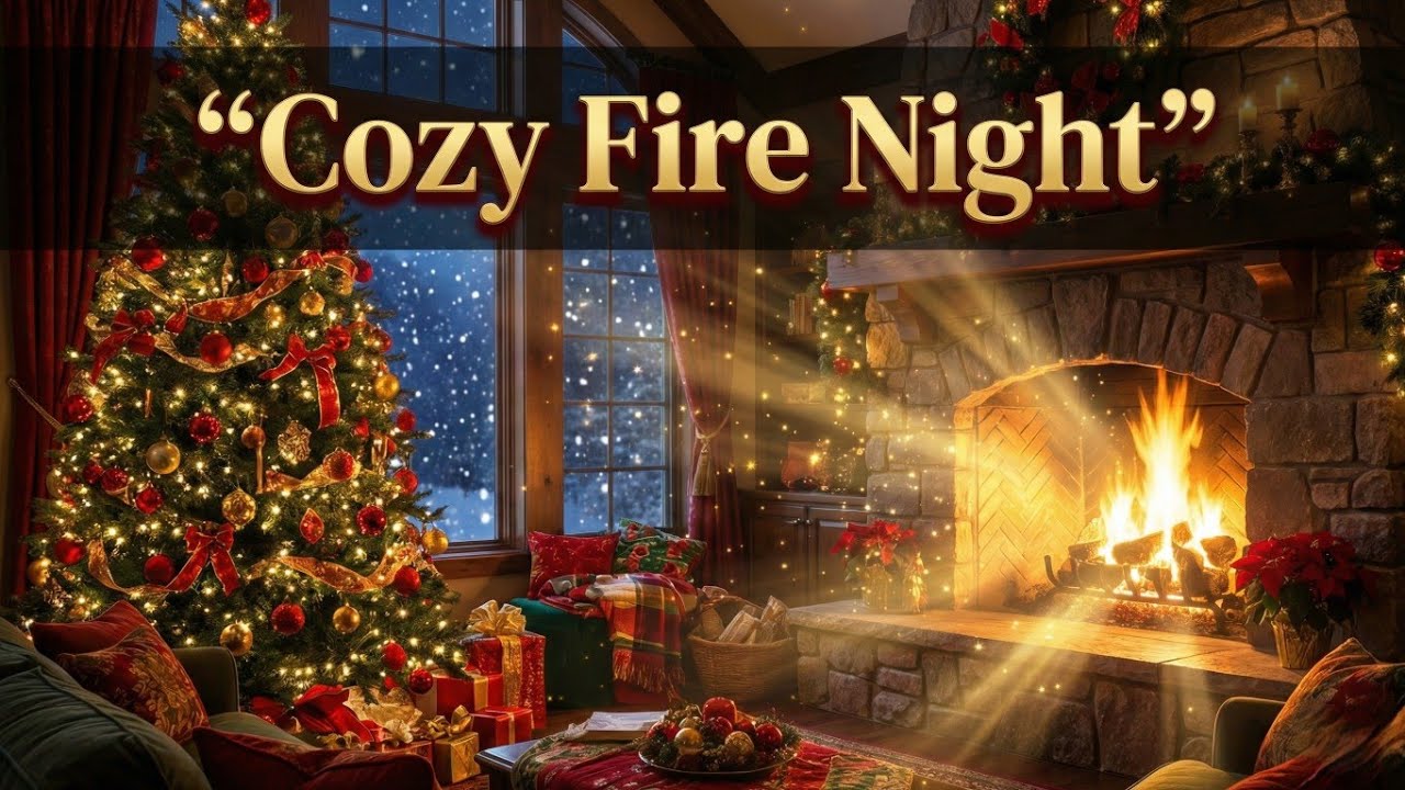 Cozy Fire Night |A Holy Christmas Night Song