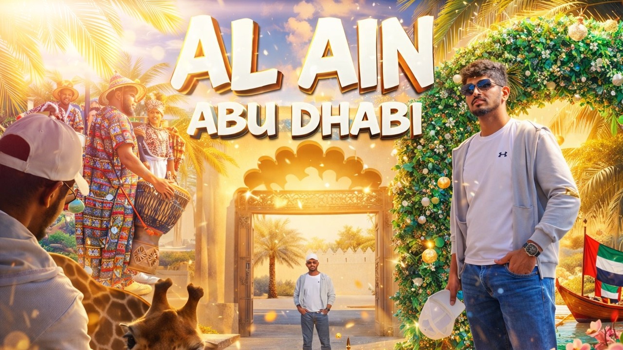 Best Places to Visit in Al Ain Abu Dhabi | Zoo, Fort & Oasis Tour  | Vlog | AmilaLK