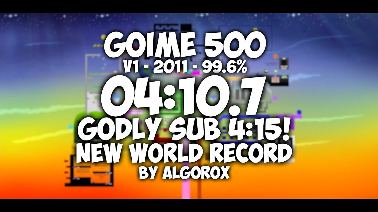 Goime 500 V1 Speedrun | 04:10.7 (WR)