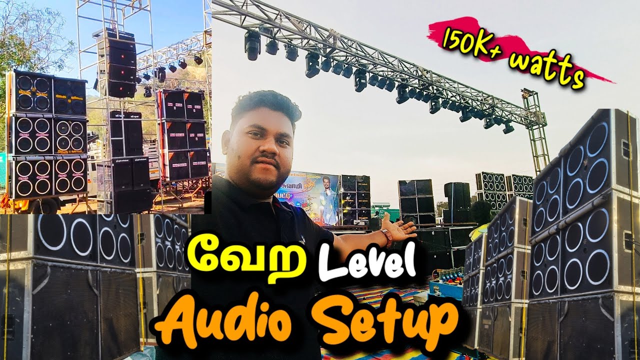 Vera level Audio Setup 🔥in tamil || Vijay audio pennagaram dharmapuri