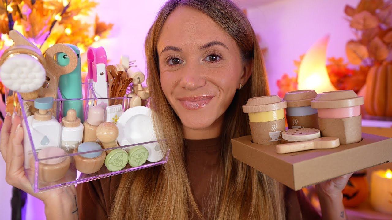ASMR Complete Wooden Pampering & Makeover 🪵 Layered Sounds, Skincare, Makeup, Haircut